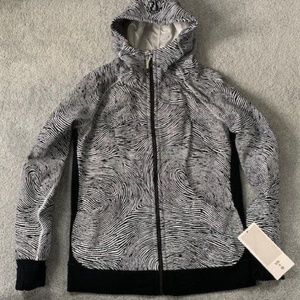 Lululemon RARE Special Edition Scuba Hoodie Seawheeze Thumb Print 2016 Size 12